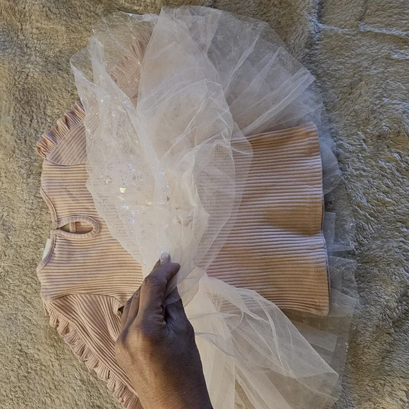 Pink Long Sleeve Tutu Dress - Picture 7 of 9